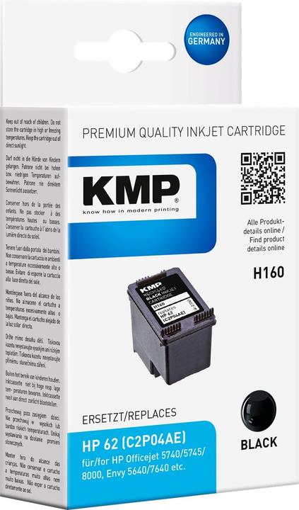Produktbild KMP Tinte ersetzt HP62 (C2P04AE) (BK)