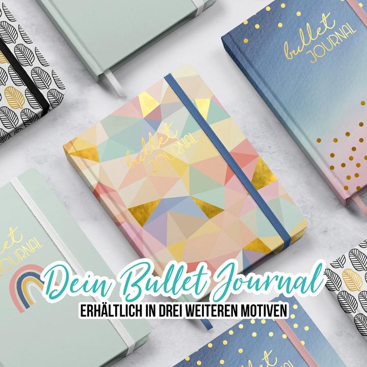 Actual product image Papierdrachen Bullet Journal - (Geometric) - Notebook A5 dotted (A5, Dotted, Hardcover)