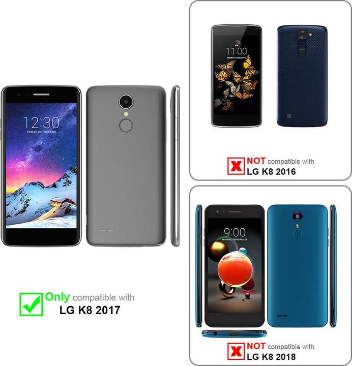 Actual product image Cadorabo Chain case for LG K8 2017 necklace cover adjustable