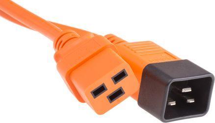Image du produit Rs Pro Cordon d'alimentation, Orange, Connecteur CEI C19 (2 m, C19)