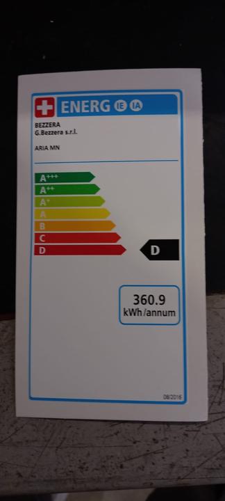 Energie-Label Bezzera ARIA Dom/Cathedral