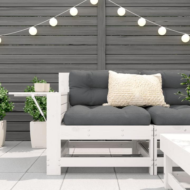 Produktbild VidaXL Gartensofa mit Armlehne und Beistelltisch
