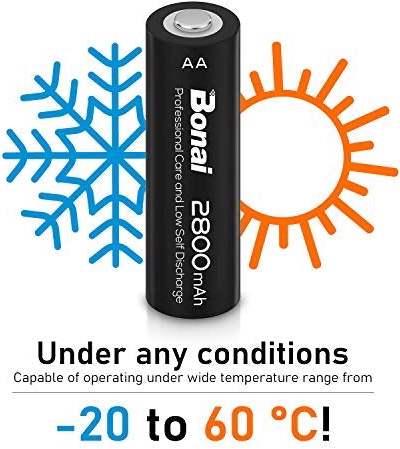 Immagine prodotto Bonai Batterie ricaricabili (24 pz., AA, 2800 mAh)