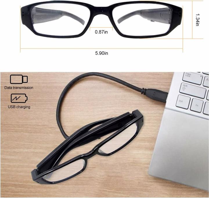 Image du produit Monkaim Lunettes avec caméra cachée