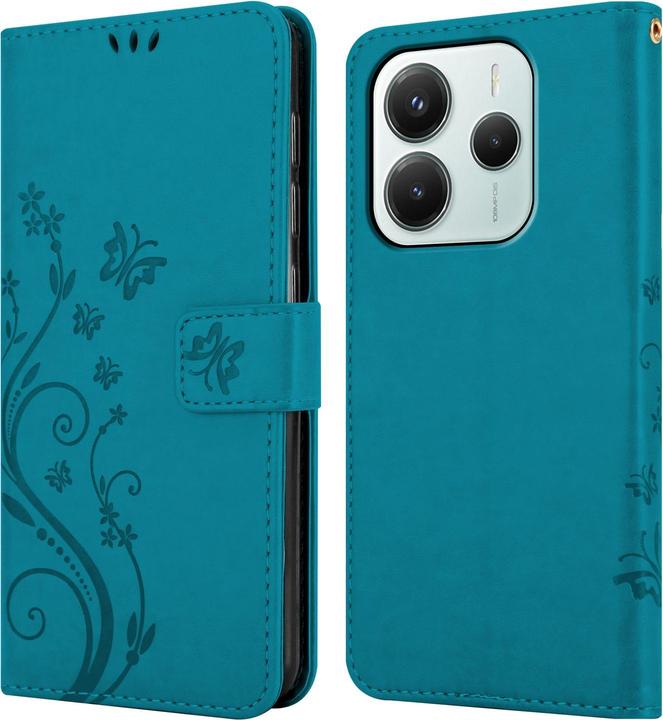 Produktbild Cadorabo Hülle für Xiaomi RedMi Note 14 5G mit Blumen Muster (Xiaomi Redmi Note 14 5G)