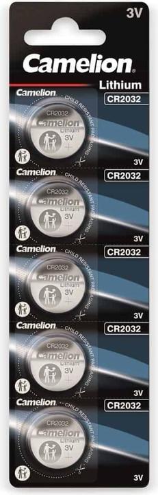 Productafbeelding Camelion CR2032-BP5 - Wegwerpbatterij - CR2032 - Lithium - 3 V - 5 stuk(s) - Button/Coin (5 Pcs., CR2032, 220 mAh)
