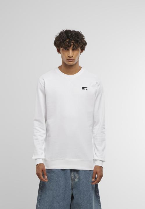 Actual product image Mister Tee MisterTee NYC Wording EMB Light Crew Sweatshirt - 201911 (S)