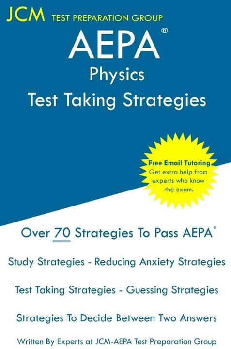 Immagine prodotto AEPA Physics - Test Taking Strategies (Inglese, Gruppo di preparazione alle prove Jcm-Aepa, 2019)
