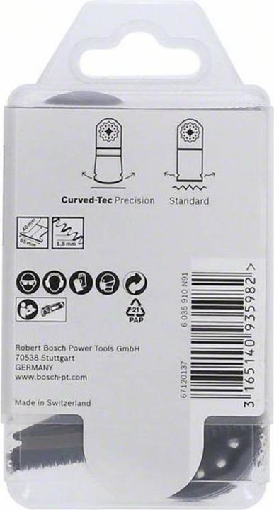 Produktbild Bosch Professional Zubehör HCS Tauchsägeblatt AII 65 BSPC Hard Wood, 40 x 65 mm, 10er-Pack