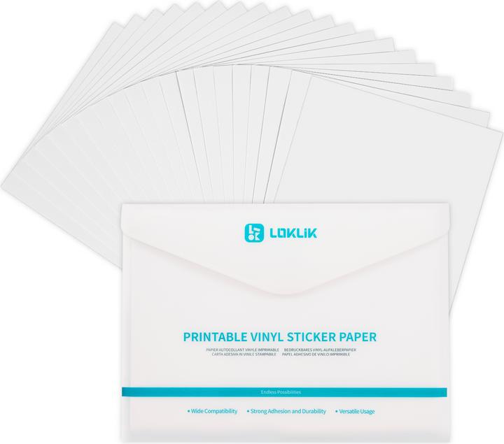 Loklik Adesivo in vinile stampabile opaco