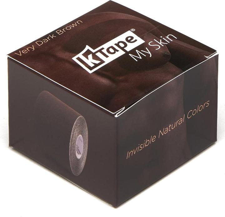 Actual product image K-Tape My Skin very dark brown (5 m)