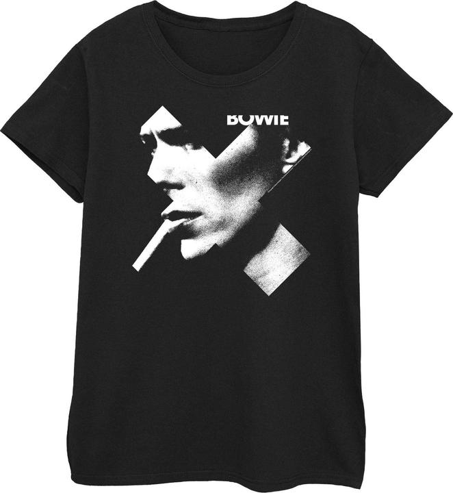 David Bowie Cross Smoke Boyfriend Fit TShirt (S)
