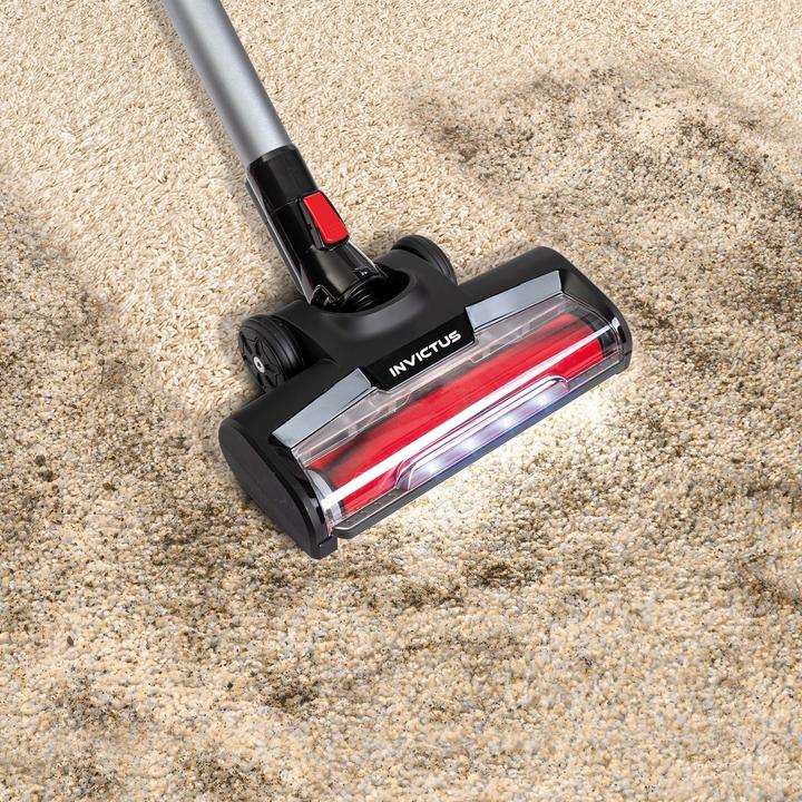 Actual product image Genius X9 cordless vacuum cleaner, deluxe set 23 pcs, black-red