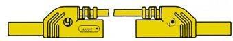 Image du produit Velleman CORDON DE MESURE ISOLE 4mm 50cm AVEC REPRISE - JAUNE (MLB-SH/WS 50/1)
