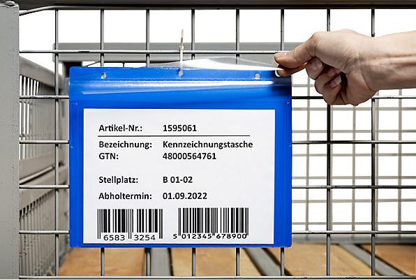 Produktbild Valdemar Krog Beschriftungstaschen mit Aufhängelochung (A5)