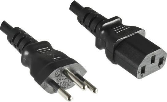 Image du produit Magni NN Câble d'alimentation Suisse type J sur C13 1,8m noir (1.80 m)