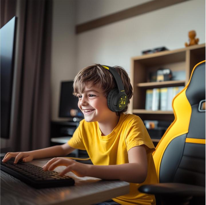 Actual product image OTL Pikachu Wireless headphones with LED light