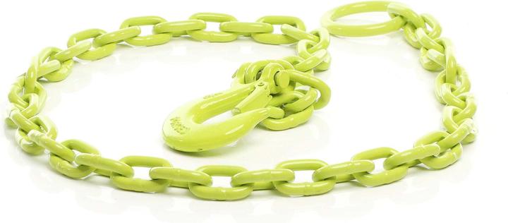 Produktbild XPOtool Forstkette Rückekette rund 1,65m x 8mm Aufhängeglied Sicherheitshaken