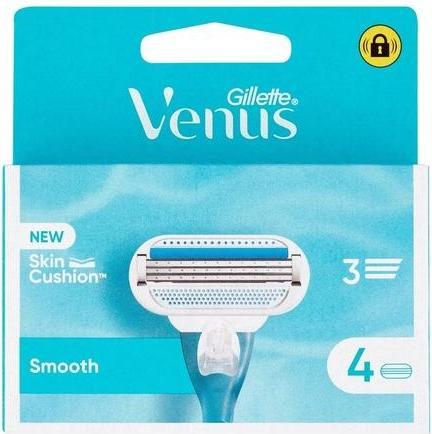 Actual product image Venus Optic Gillette Venus Women's Smooth Razor Blades For 3 Blade Razor - Pack of 4