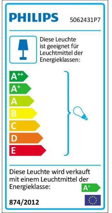 Energy Label Philips Hue Argenta Base BT (1400 lm, GU10)