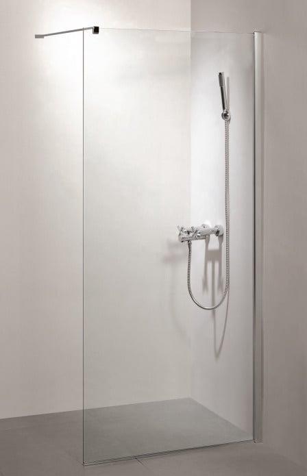Masterjero SHOWER WALL GLASS116X195CM 8MM CHROME