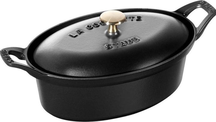 Actual product image Staub La Coquette Oval, Black, 23cm