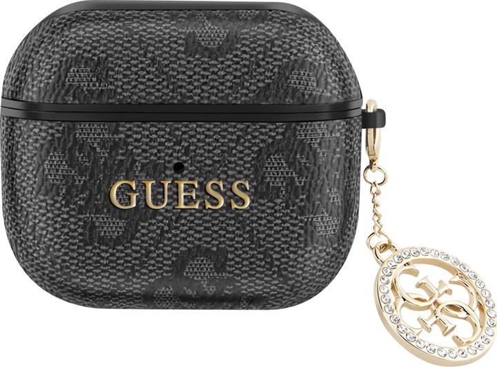Immagine prodotto Guess Cover per Airpods 3 4G Script con ciondolo scintillante e abbellimento in strass (Manicotto per cuffie)