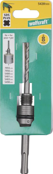 Produktbild wolfcraft wolfcraft 1 Spanndorn HM Bohrkrone SDS-Plus 110mm (8 Millimeter)