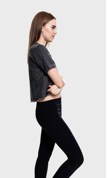 Actual product image Urban Classics Ladies Cropped Burnout Short Sleeve Crew (S)