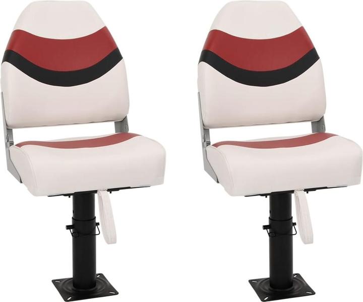 Produktbild VidaXL Bootssitz mit Podest Bootsstuhl Steuerstuhl Steuersitz 360° Drehbar 2Stk.