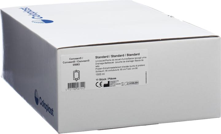 Produktbild Conveen Nachtbeutel 1500 ml 90 cm mit Rückventil steril, 10 Stück