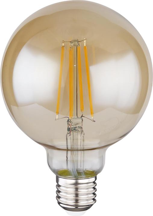 Immagine prodotto Globo Lampadina A LED In Vetro Ambra, 1xe27 LED (E27, 7 W, 5 x, F)