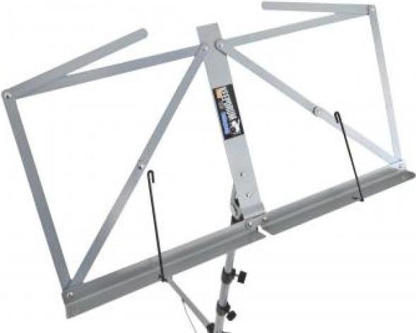 Actual product image keepdrum MUS3SV Music Stand Silver with 4 Music Clamp