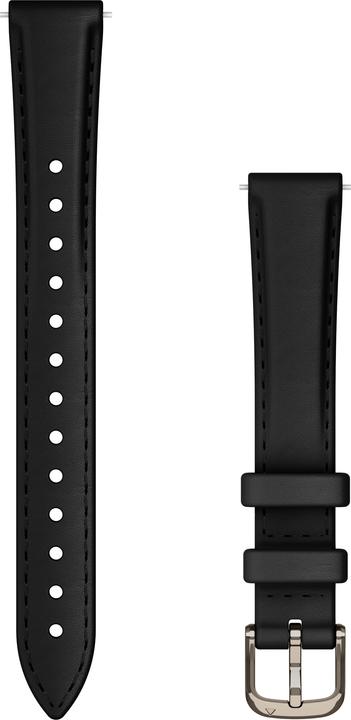 Immagine prodotto Garmin cinturino Lily 2 in pelle, nero/oro crema (14 mm, Cuoio)
