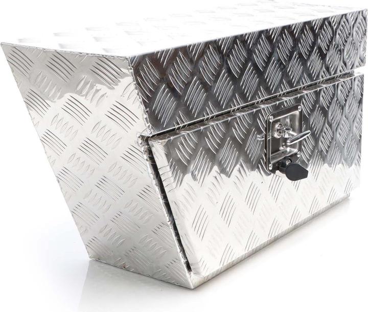 Produktbild XPOtool Aluminium Unterflurbox Links 75x25x40cm Deichselbox Staubox Staukasten