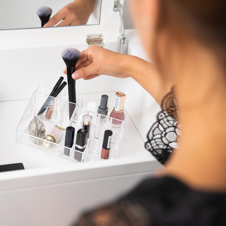 Actual product image Relaxdays Acrylic Cosmetic Organiser