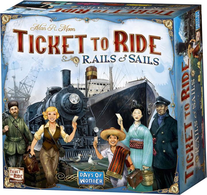 Produktbild Asmodée Days of Wonder bordspel Ticket to Ride Rails & Sails - EN (Englisch)