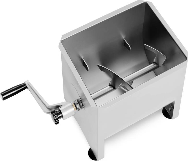Produktbild Royal Catering Fleischmischer Kurbel manuell 16 L Fleischmenger Edelstahl Marinator Deckel