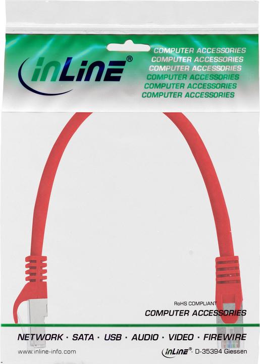 Produktbild InLine Patchkabel (SF/UTP, CAT5e, 0.25 m)