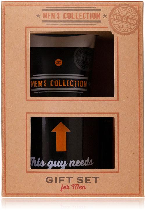Actual product image Accentra MEN'S COLLECTION gift set in kraft paper gift box, incl. 100ml shower gel, coffee mug (approx. (Body care set)