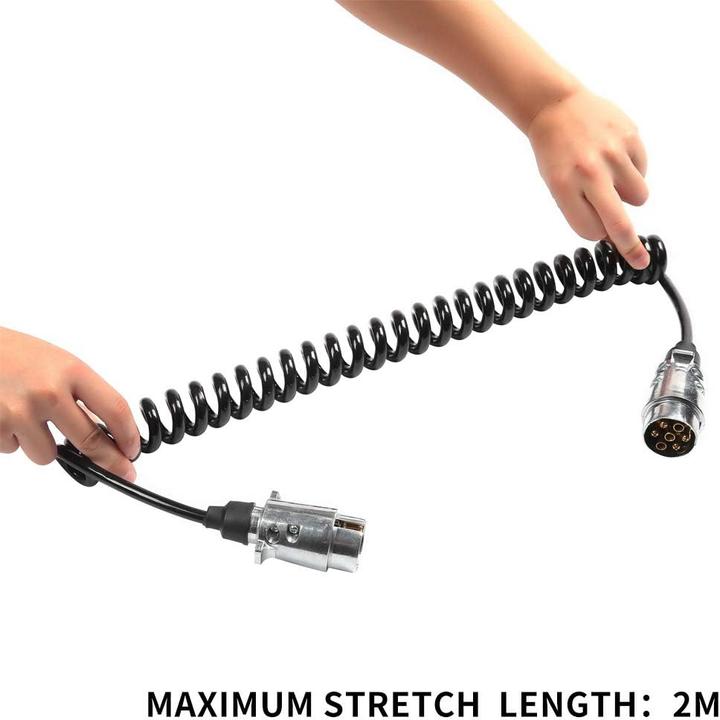 Produktbild Etuker Anhänger Verlängerungskabel 7-polig, 2m Spiraladapter