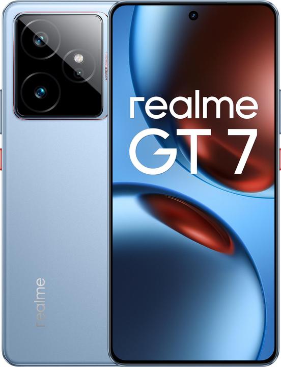 Image du produit realme GT 7 5G Dual Sim 12GB RAM 256GB - Blue (256 Go, IceSense Blue, 6.78", Double SIM, 50 Mpx, 5G)