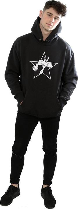 Immagine prodotto Looney Tunes Sylvester Mono Star Felpa con Cappuccio Uomo (S)