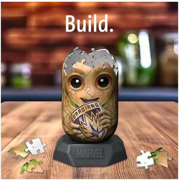 Actual product image Ravensburger Hylkies: The new collectible figure series to assemble yourself. Figure #11 - Groot - For (54 pieces)