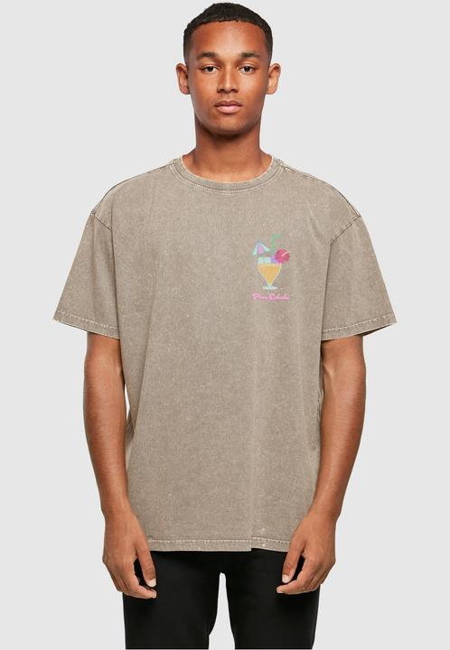 Immagine prodotto Merchcode Pina Colada - Maglietta oversize pesante lavata con acido - 112847 (XXL)