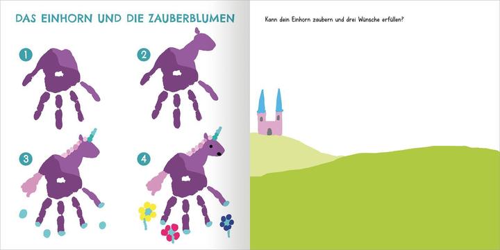 Actual product image For tiny tots: My very first finger painting book - Funny animals