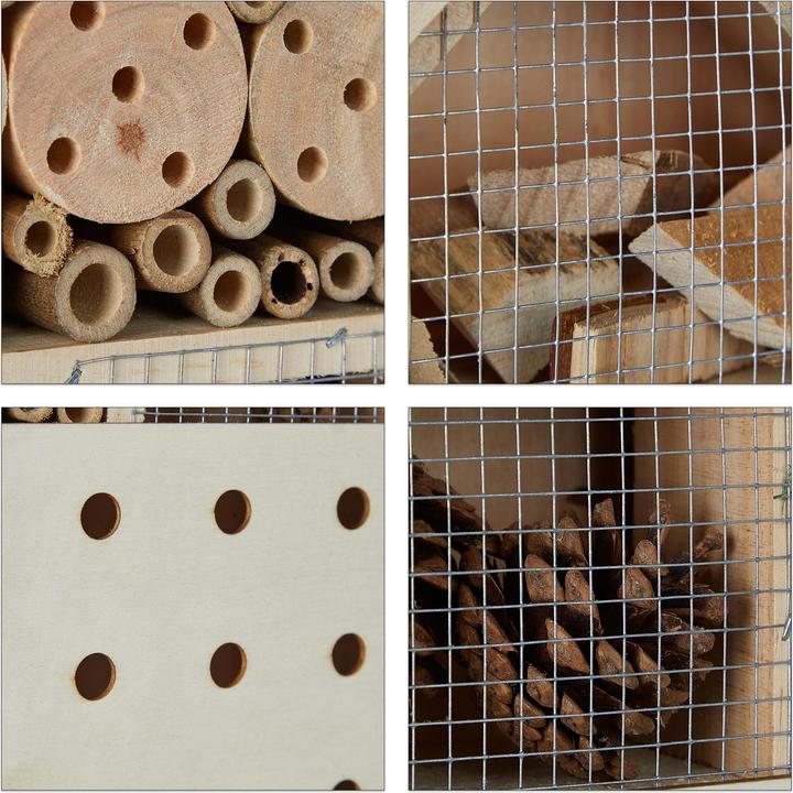 Produktbild Relaxdays Insektenhotel (Marienkäfer, Wildbienen, Florfliegen)