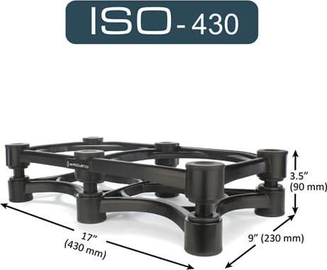 Actual product image Isoacoustics ISO-430 isolatie statief voor studiomonitor of gitaarversterker (1 pcs., Stand, Tiltable)