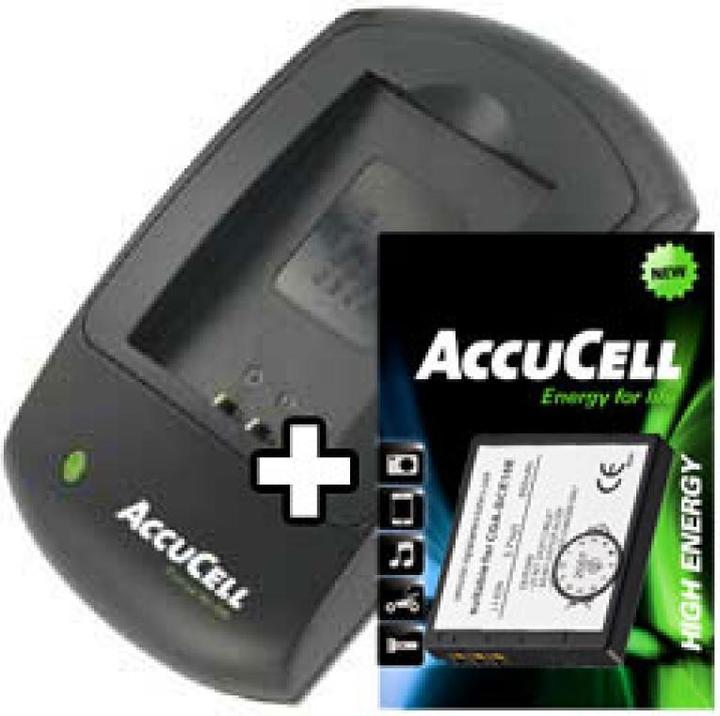 Produktbild AccuCell Ladegerät und Akku für Panasonic CGA-S008 (Kamera Akku Ladegerät)
