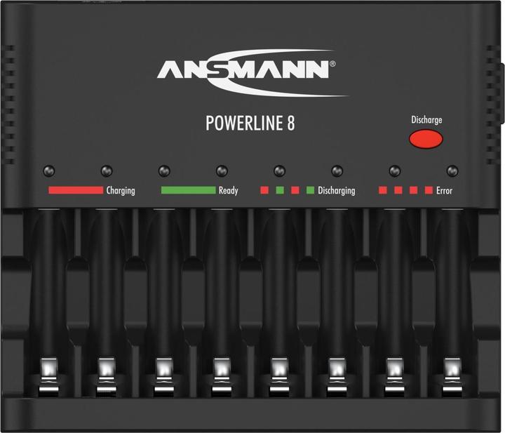 Immagine prodotto Ansmann Caricatore Powerline 8 per 1-8 batterie AA / AAA (AA, AAA)
